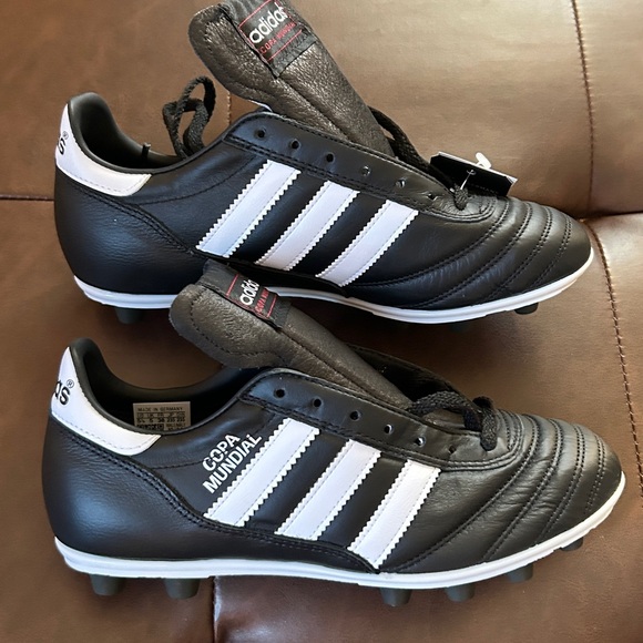 Adidas Copa Mundial Black and White Soccer Shoes